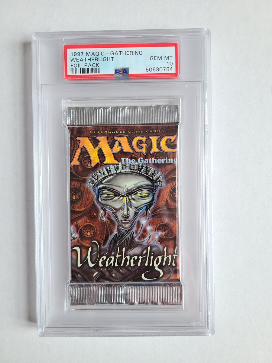 MTG PSA 10 GEM MINT Weatherlight Booster Pack 1997 Vintage 