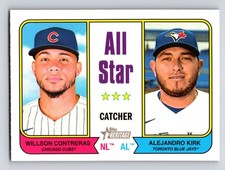 2023 Topps Heritage #331 Willson Contreras, Alejandro Kirk All Star Catchers