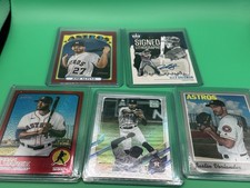 Houston Astros  Lot Altuve Bregman (auto)Alvarez Correa Verlander
