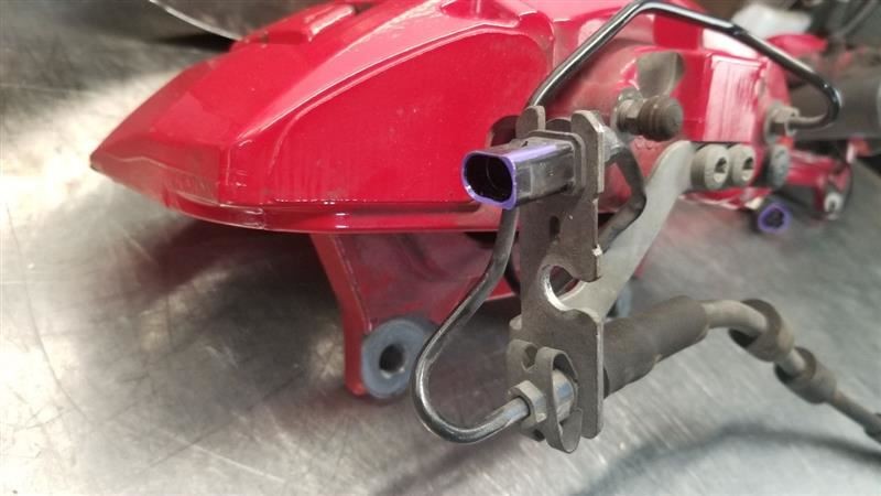 15 BENTLEY CONTINENTAL GTC S 4.0L V8 BRAKE CALIPER ROTOR SET FRONT AND REAR RED