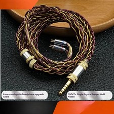 8 strands 7N single crystal copper gold-plated IEM upgrade cable MMCX 078 QDCTFZ