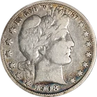 1908-O Barber Half Dollar