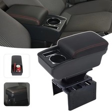 Mittelarmlehne Universal Schwarz Mittelkonsole Armlehne Fit Meiste Auto KFZ 🔥DE