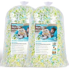 10lbs Shredded Memory Foam Filling for Bean Bag Chair, Premium Beanbag Stuffi...