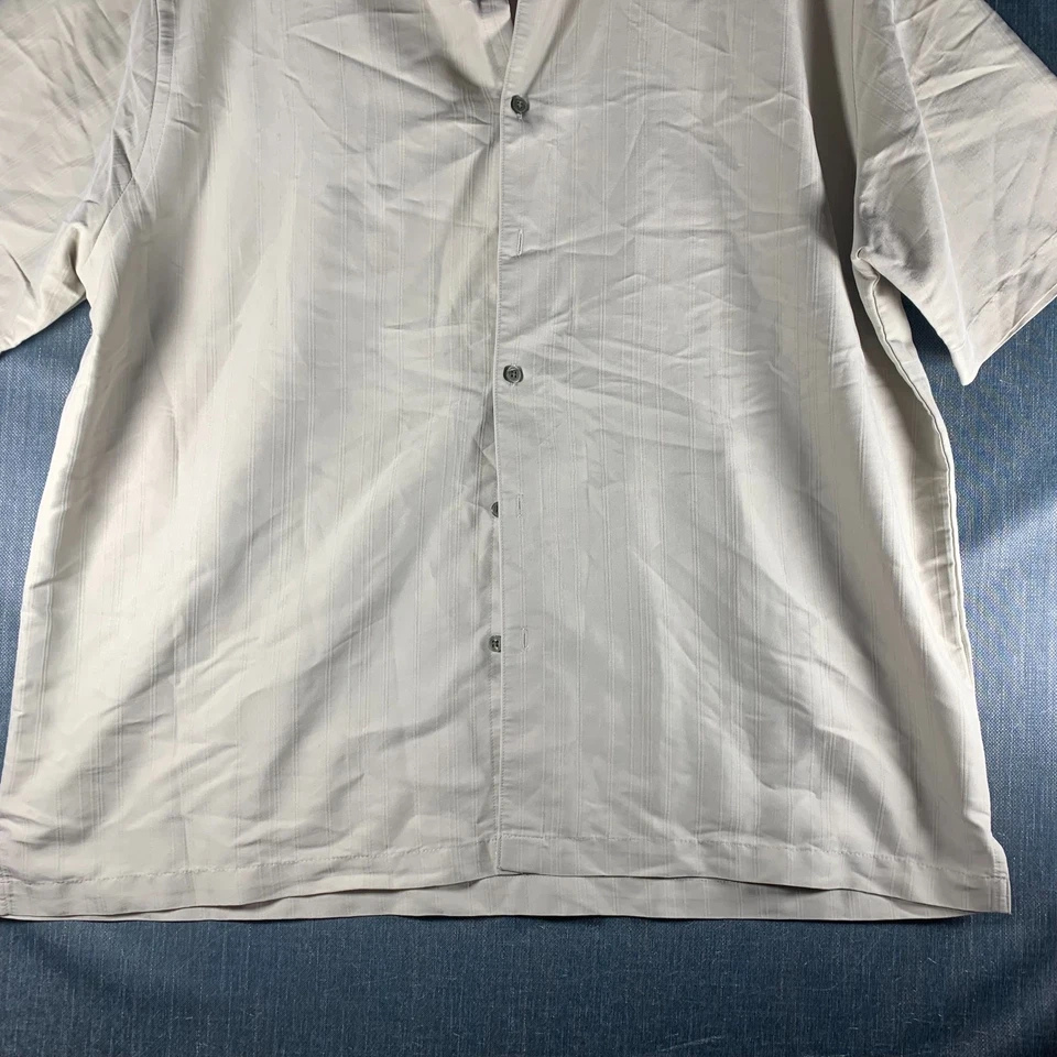Camisa AXIST Para Hombre Talla XXL Blanca Tacto Seda Cuello Modal Abotonada Informal MB Foto 3 de 4