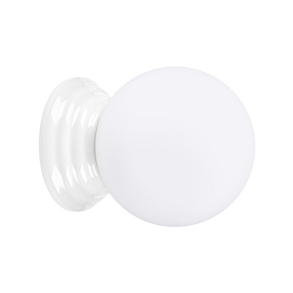 Wandleuchte Keramik Glas G9 IP44 Badezimmer Bad T:16 Cm Wandlampe Blendarm-image