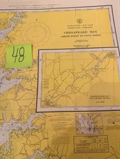 Chesapeake Bay - US Coast & Geodetic Survey Nautical Maritime Map