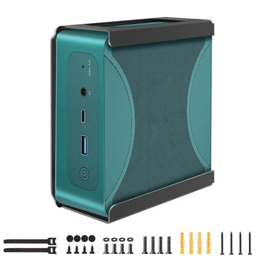 Metal Mini PC Mount for Beelink SER7 & SER7 MAX Vesa Wall Desk Black