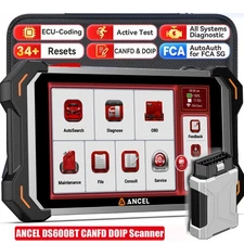 ANCEL DS600BT Car Diagnostic Tool Bidirectional Scanner CANFD & DOIP 34+Resets