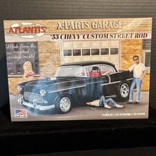 ATLANTIS H1276 ‘55 CHEVY CUSTOM STREET ROD MODEL KIT-NIB-1:25 SCALE