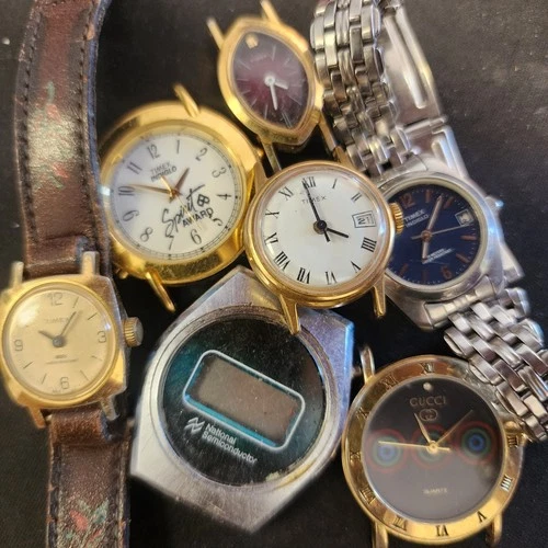 Vintage Estate Watch Lot- Untested- Set Of 7 Timex Lot