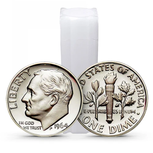 1946 - 1964 Roosevelt Dimes 90% "BU" Constitutional Silver $5 Face Value lot