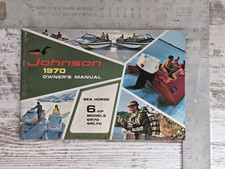 Vintage 1970 Johnson Seahorse 6R70 & 6RL70 6HP Outboard Motor Owners Manual