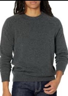 Goodthreads 100% Lambswool Sweater XXL dark gray warm cozy soft casual jumper