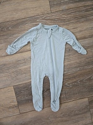 Kyte Baby Blue Footed Zip Up Pajamas 2 Way Zip 0-3 Months