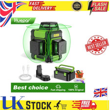 Huepar HM03CG 12 LINES 3D 360 Cross Line  Green Laser Level with Hard Case