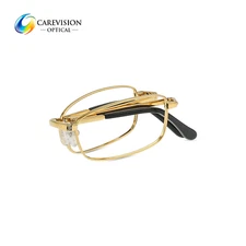 100% Pure Titanium Folding Full Rim Eyeglasses Frames Optical Eyewear RX Able