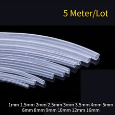 UK 5M/Lot Transparent Heat Shrink Tube Clear Shrinkable Sleeving Wrap Wire Kits