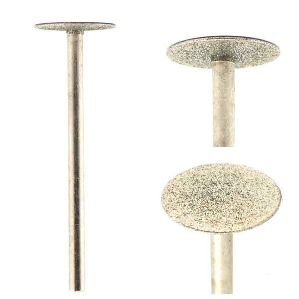 3Pcs 20 25 30mm Thin Disc T Head Diamond Burrs Grinding Bits Carving Stone Tools - Image 2 of 4