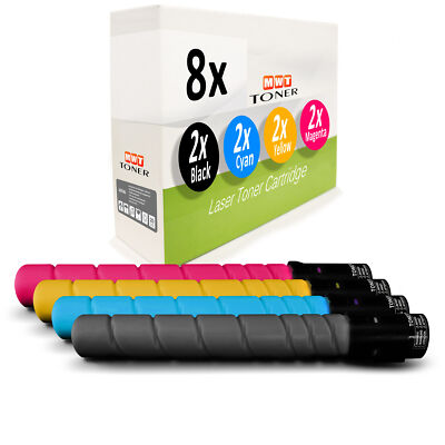 8x Toner für Konica Minolta Bizhub C-284-e C-224-e C-364-e