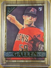 2020 Zac Gallen RC Topps Gallery Wood Frame MLB Arizona Diamondbacks Rookie #98