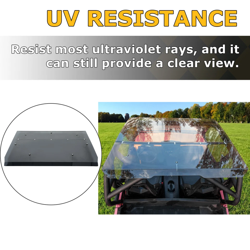 Techo teñido de humo de alta resistencia recubierto duro para Can-Am Commander 800 1000 2014-2020 Foto 3 de 4