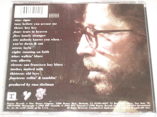 ERIC CLAPTON unplugged CD AS NEW - Picture 2 of 2