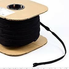 5'' x 3/4'' Velcro  Brand One Wrap  Straps Black 1440/Spool