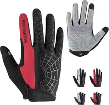 ROCKBROS Cycling Gloves for Men Breathable SBR Gel Pad Road Mountain Bike Gloves