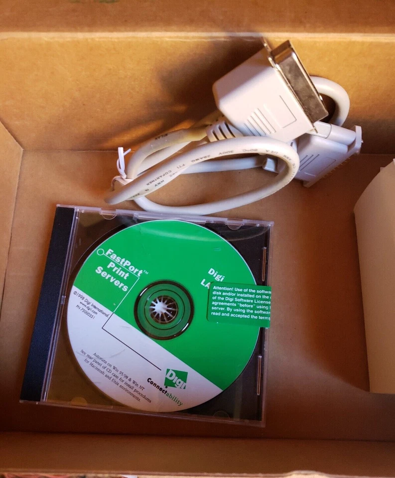 Servidor de impresión DIGI FASTPORT 10/100 ENET 3 Par/1 Ser MIL-3310FTX (OSSD) Foto 4 de 4