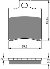 Brake Disc Pads Rear R/H Goldfren for 2000 Malaguti F12 Phantom (100cc)