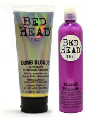 TIGI Bed Head Dumb Blonde Tween Duo – Pflegeset Für Blondiertes Haar
