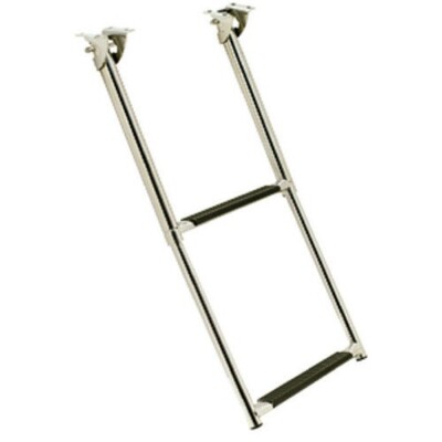 NEW Seachoice Stainless Steel 2-Step Telescoping Under Platform Ladder 71261