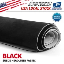 1/8" Thick Suede Headliner Fabric Foam Back Auto Roof Repair Upholstery Material