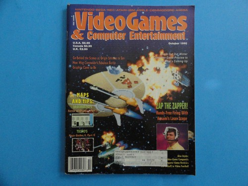 VIDEO GAMES & COMPUTER ENTERTAINMENT MAGAZINE OCT. 1990 WING COMMANDER - Picture 1 of 10