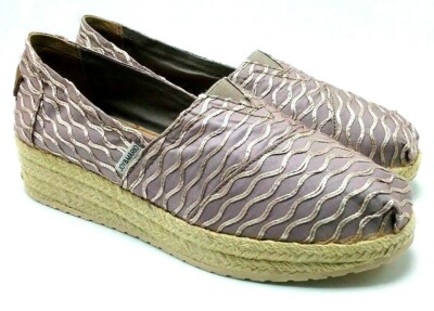  Joy & Mario Crescent Bay Women's Platform Espadrille Wedge Coffee
