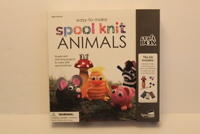 SpiceBox Spool Knit Animals Craft Kit Set 