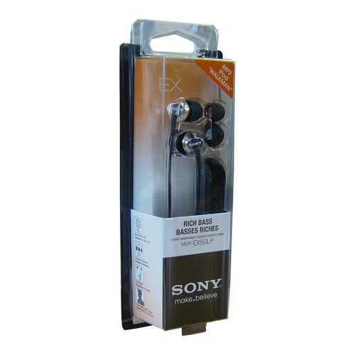 Sony MDR-EX50LP Stereo Headphones / Earphones Deep bass sound \u0026 secure fit  NEW! | eBay