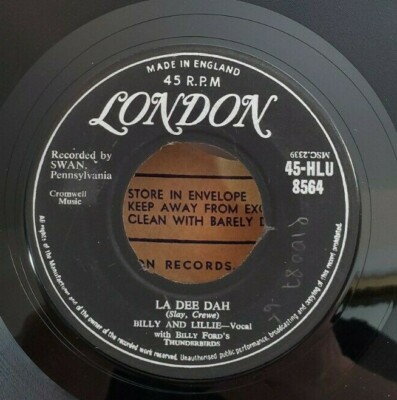 わかlil Billy & Lillie LA DEE DAH / THE MONSTER (DOO WOP 45) #4002 PLAYS