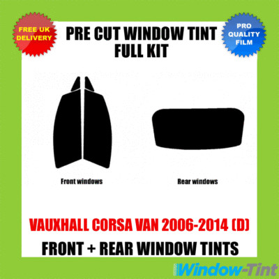 For Vauxhall Corsa Van 2006-14 (D) Full Pre Cut Window Tint Front & Rear Opel