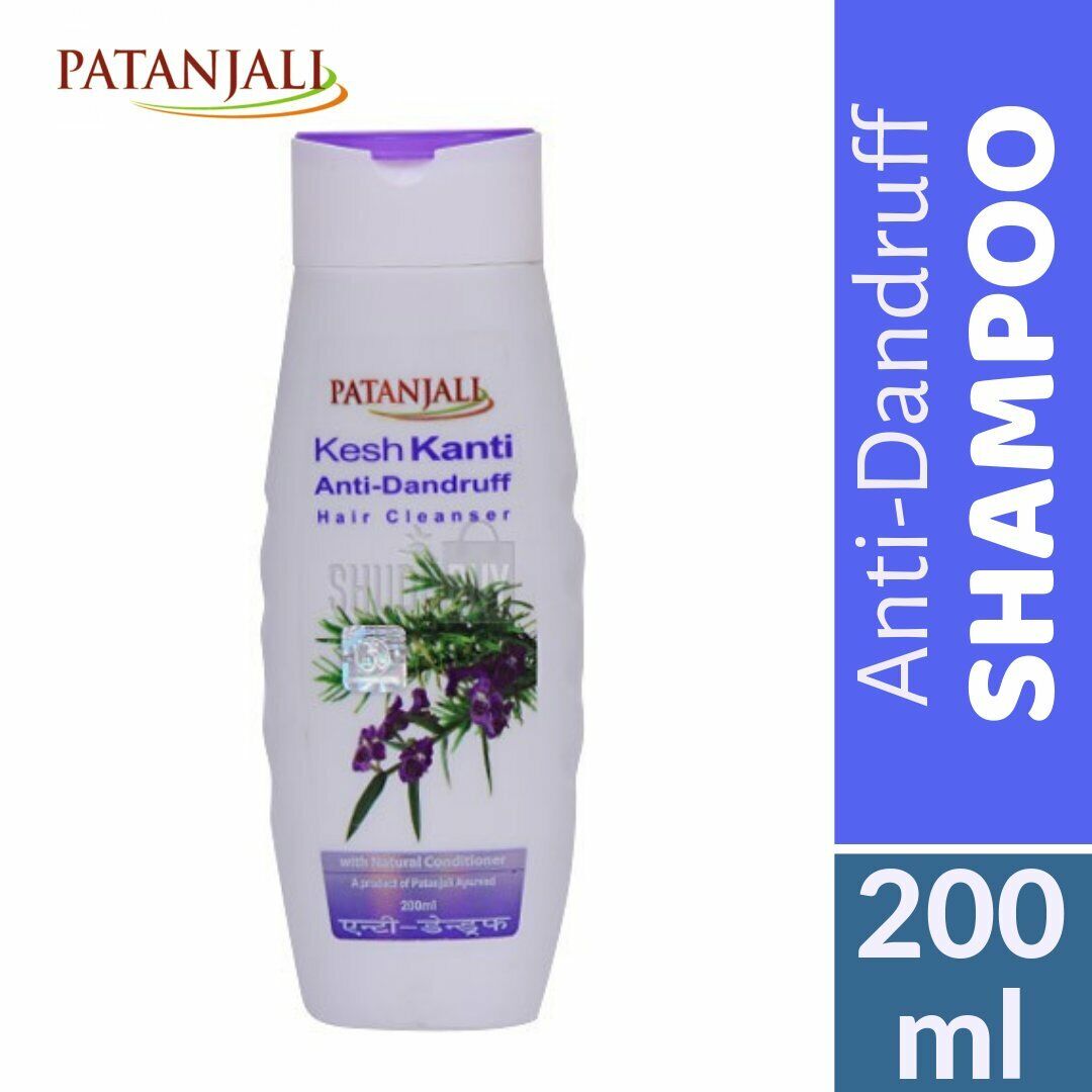 Patanjali Kesh Kanti Anti-Dandruff Hair Cleanser Shampoo, 200ml (Pack of 1)  8904109450600 | eBay