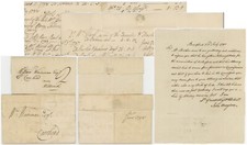 1790 + 1798 LETTERS to W. WAINMAN CARR HEAD from ALCOCK re MRS PRIEST + BRADFORD