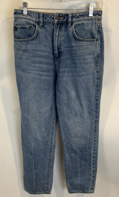 Tsubi Womens Straight Leg Jeans Light Blue Size 29  High Rise