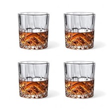 Whiskybecher Set 4tlg Hochwertiges Glas Whiskyglas Whisky-Set 330 ml