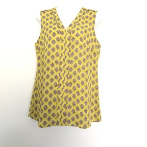 banana republic yellow blouse