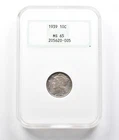 MS65 1939 Mercury Dime NGC OLD Early Generation Holder *8052