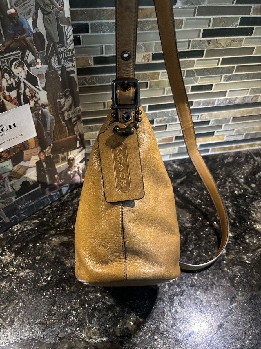 COACH Bleecker Duffle Bucket Bag Cowhide Leather 32281 Tan | eBay