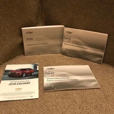2018 Chevrolet Equinox Owners Manual with warranty book and Infotainment guide