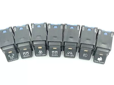 GCD OFFROAD Fits Jeep TJ Wrangler Rocker Switch Pick Your Logo 1997-2006