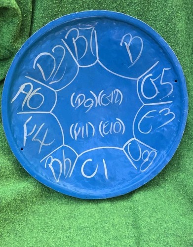 Vintage Jamaica Calypso Music Steel Pan Drum Handmade Hand Painted
